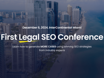 First SEO conference for lawyers – Dec 6 in Miami