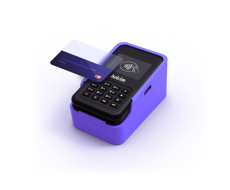 Helcim mobile card reader.