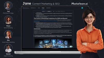 Marketeam.ai presents Jane: Not just an incremental improvement—it's a true breakthrough in AI-powered content marketing and SEO