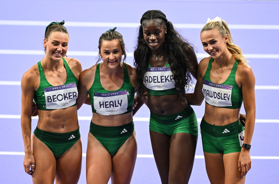 Sophie Becker and Phil Healy rounded out the 4x400m team that came oh so close to medalling in Paris