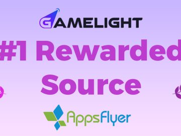 Gamelight recognised as #1 rewarded source in latest AppsFlyer Performance Index