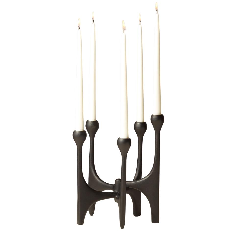 Cinq Black Multi Taper Candle Holder