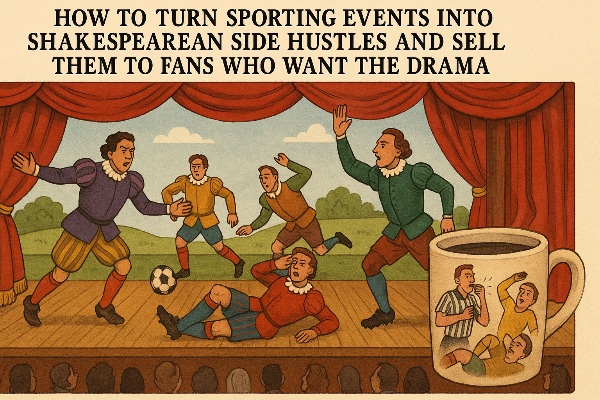How to Turn Sporting Events Into Shakespearean Side Hustles and Sell Them to Fans Who Want the Drama