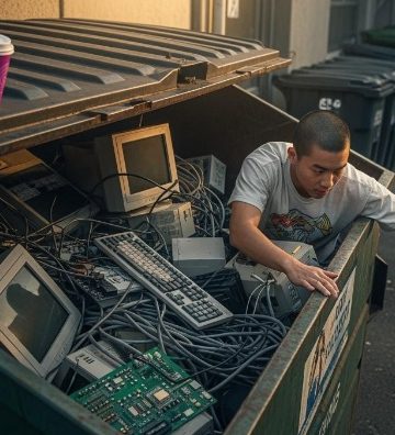 Dumpster Diving for Vintage Money-Making Tech!