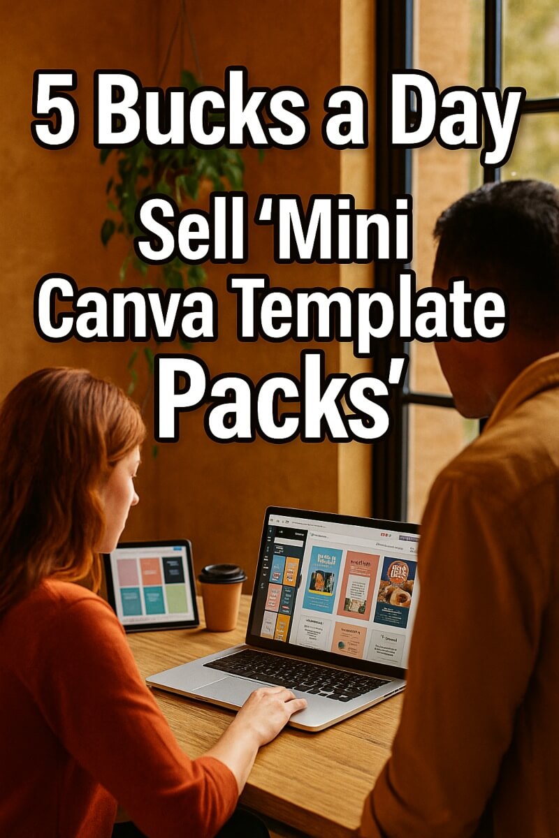 5 Bucks a Day: Sell “Mini Canva Template Packs!”