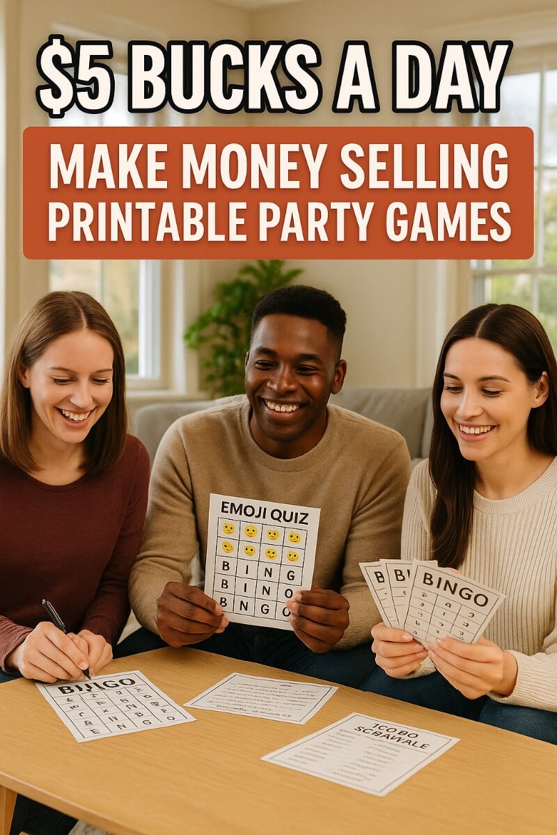5 Bucks a Day: Make Money Selling Printable Party Games!