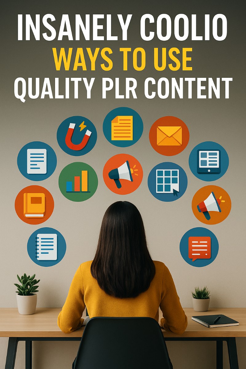Coolio Ways to Use Quality PLR Content