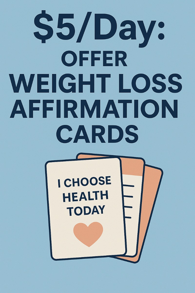 /Day Method:  Weight Loss Affirmation Cards