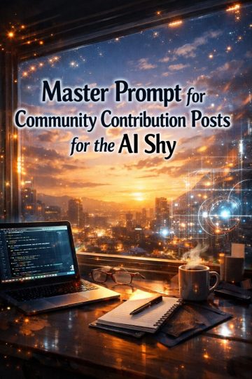 Master Prompt for Community Contribution Posts for the AI Shy