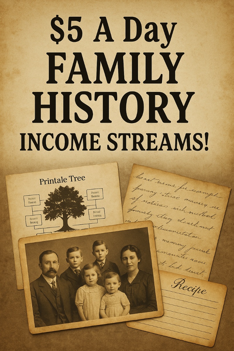  A Day Family History Income Streams