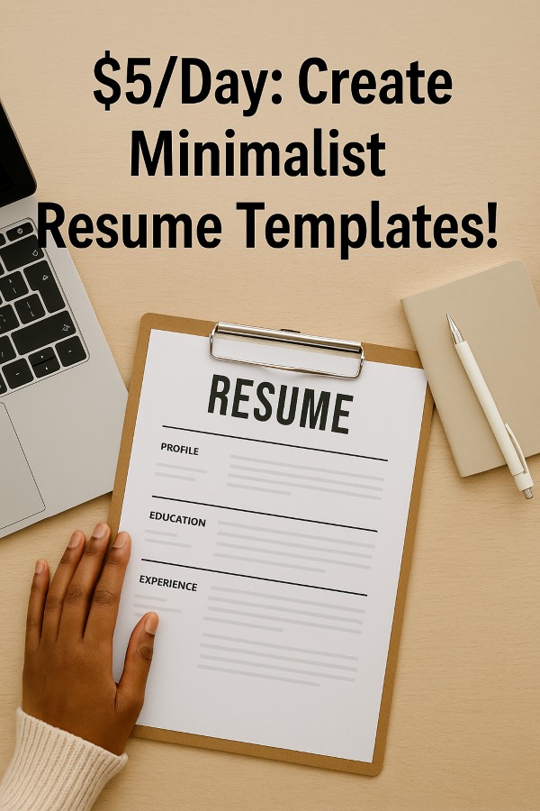 /Day: Create Minimalist Resume Templates