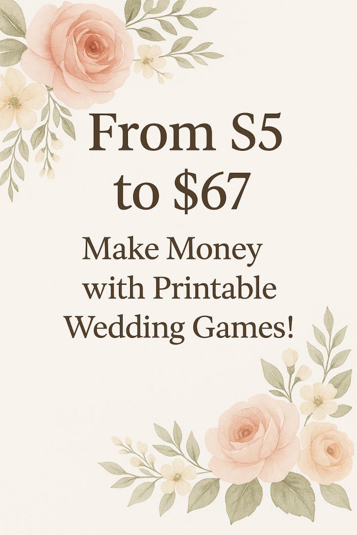From  to : Grow  Into Way More with Printable Wedding Games!
