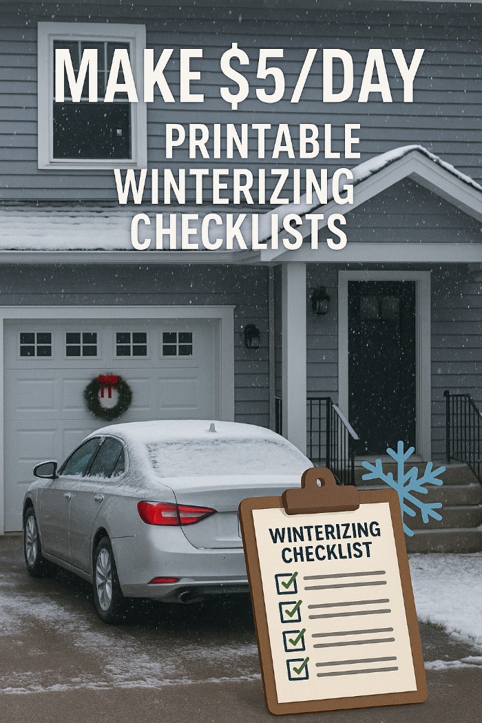 Make /Day with Printable Winterizing Checklists