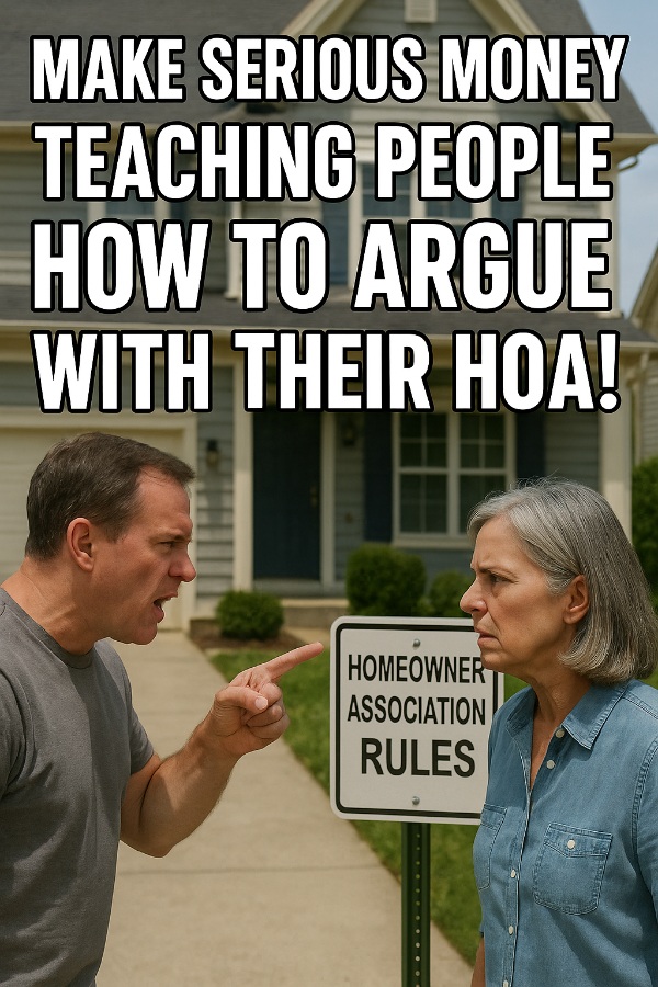 Make Serious Money Teaching People How to Argue with Their HOA! (Purple Shutters Included)