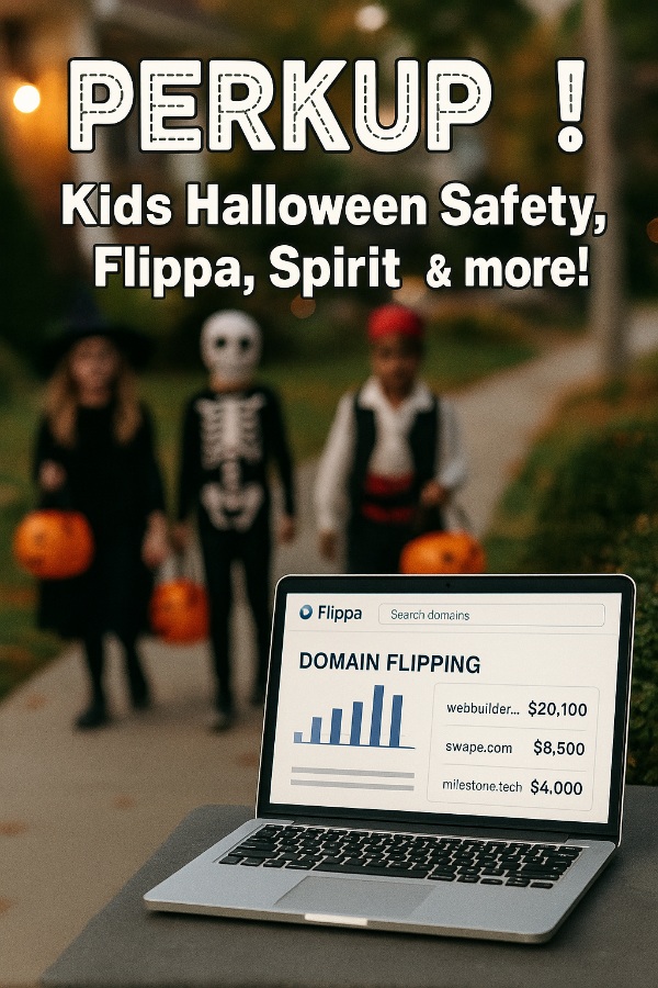 PERKUP: Kids Halloween Safety, Flippa, Spirit ,more!