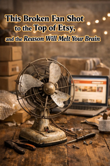 This Broken Fan Shot to the Top of Etsy, and the Reason Will Melt Your Brain
