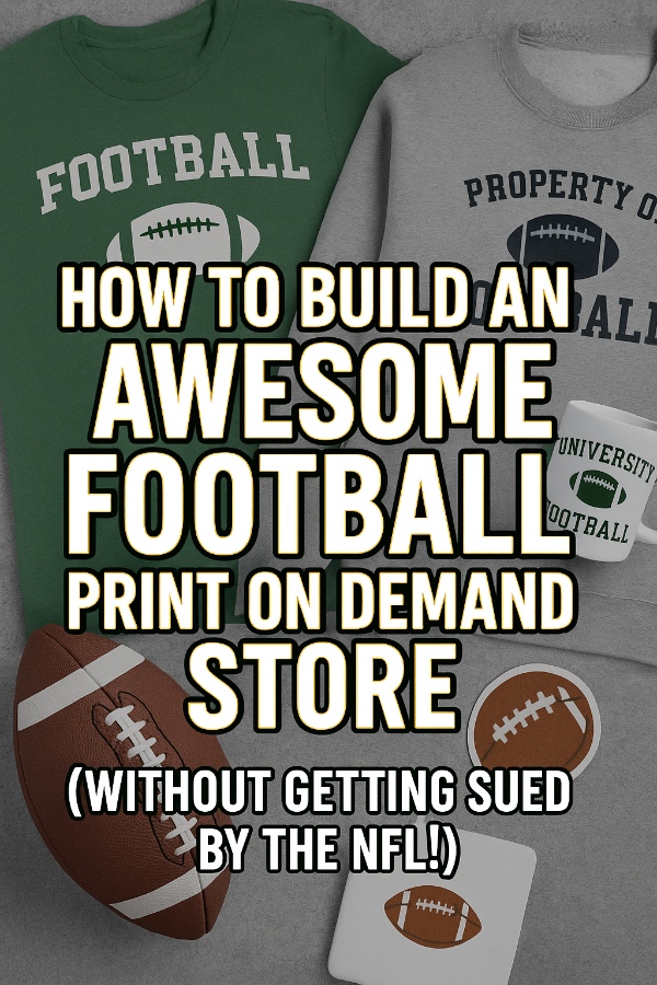 How to Build an AWESOME Football Print on Demand Store (Without Getting Sued by the NFL)