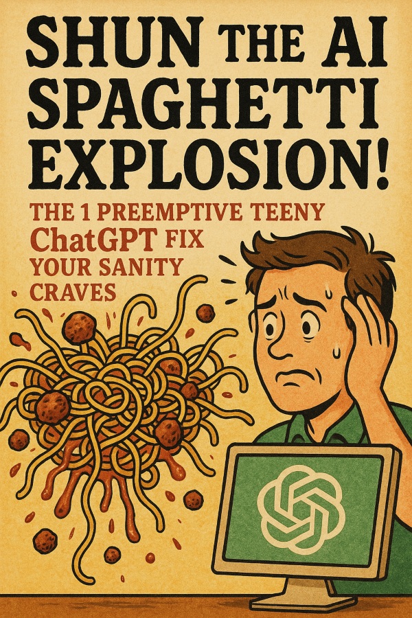Shun the AI Spaghetti Explosion!