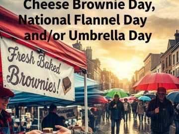 How to Make Money From National Cream Cheese Brownie Day, National Flannel Day and/or Umbrella Day