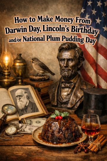 How to Make Money From Darwin Day, Lincoln’s Birthday and/or National Plum Pudding Day
