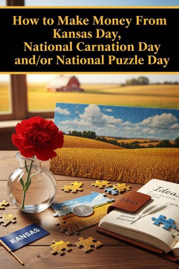 How to Make Money From Kansas Day, National Carnation Day and/or National Puzzle Day