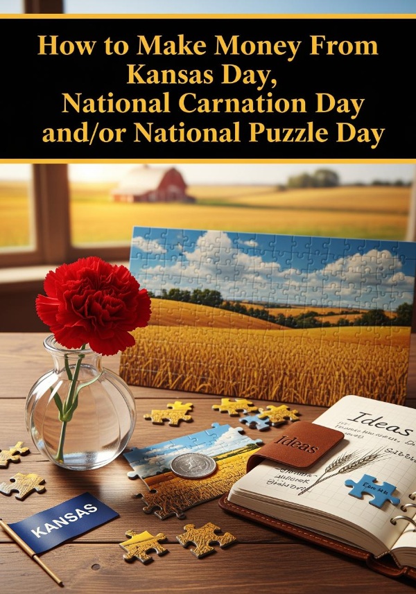 How to Make Money From Kansas Day, National Carnation Day and/or National Puzzle Day