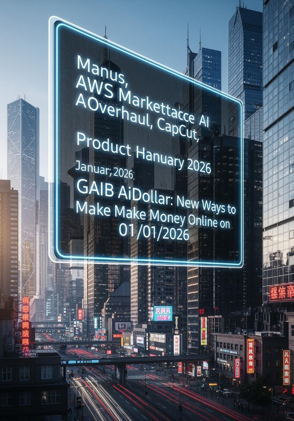 Manus, AWS Marketplace AI Overhaul, CapCut, Product Hunt January 2026, GAIB AiDollar: New Ways to Make Money Online on 01/01/2026