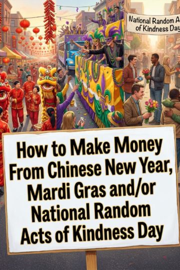 How to Make Money From Chinese New Year, Mardi Gras and/or National Random Acts of Kindness Day