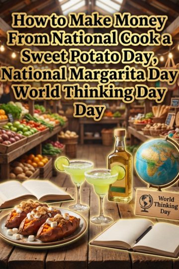 How to Make Money From National Cook a Sweet Potato Day, National Margarita Day and/or World Thinking Day