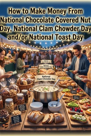 How to Make Money From National Chocolate Covered Nut Day, National Clam Chowder Day and/or National Toast Day
