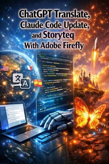 ChatGPT Translate, Claude Code Update, and Storyteq With Adobe Firefly