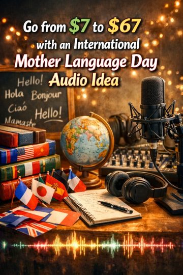 Go from  to  with an International Mother Language Day Audio Idea
