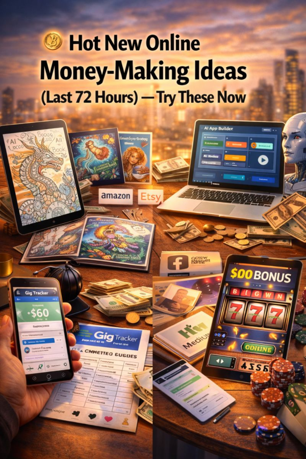 🪙 Hot New Online Money‑Making Ideas (Last 72 Hours) — Try These Now