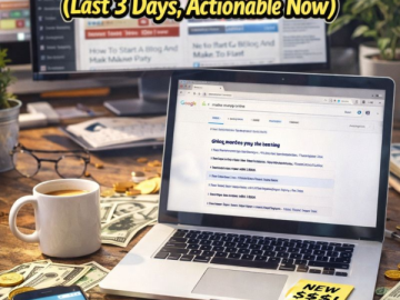 Fresh Money‑Making Ideas Hot Off the Web (Last 3 Days, Actionable Now)