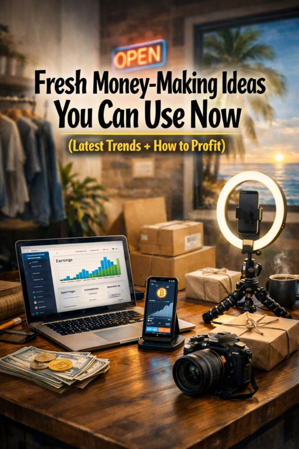 Fresh Money‑Making Ideas You Can Use Now (Latest Trends + How to Profit)
