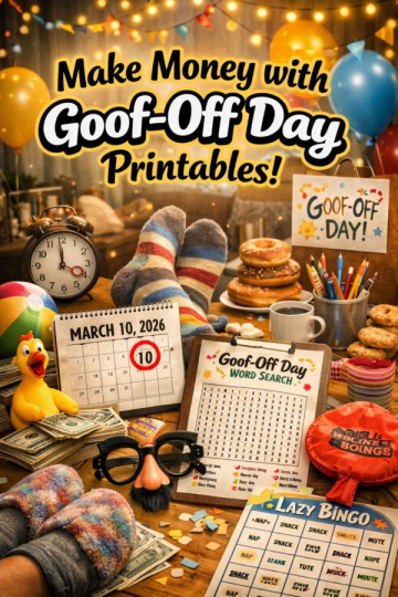 😜 Make Money with Goof‑Off Day Printables!