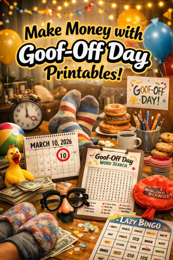 😜 Make Money with Goof‑Off Day Printables!