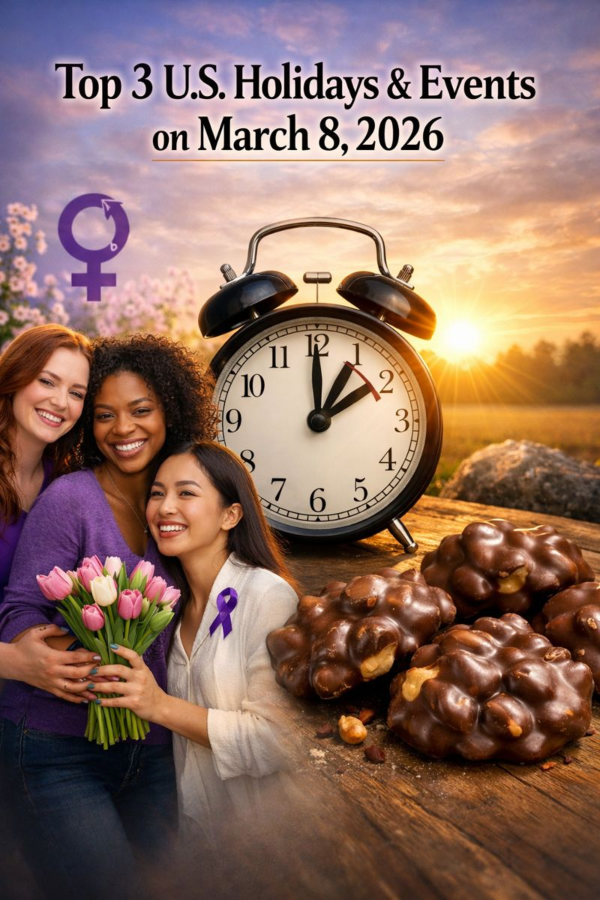 Top 3 U.S. Holidays & Events on March 8, 2026