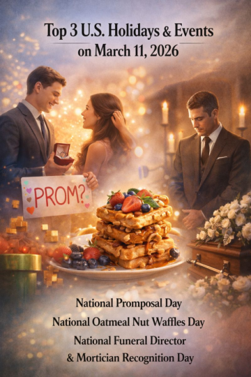 Top 3 U.S. Holidays & Events on March 11, 2026