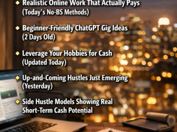 💡 New Online Money‑Making Ideas (Last 3 Days) — Fresh & Actionable