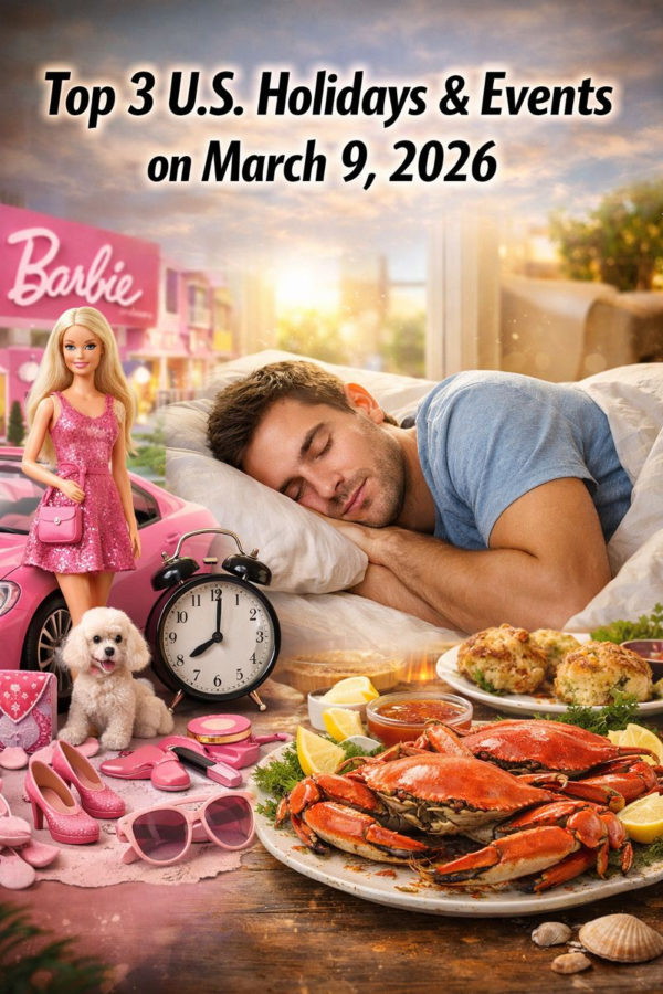 Top 3 U.S. Holidays & Events on March 9, 2026