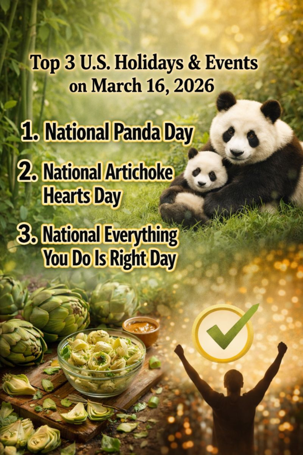 Top 3 U.S. Holidays & Events on March 16, 2026