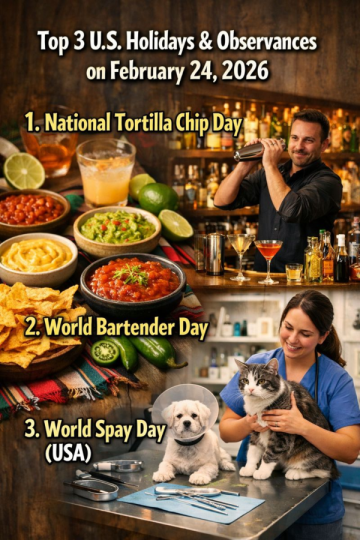 Top 3 U.S. Holidays & Observances on February 24, 2026
