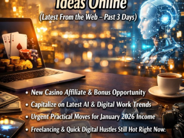 New Money‑Making Ideas Online (Latest From the Web – Past 3 Days)