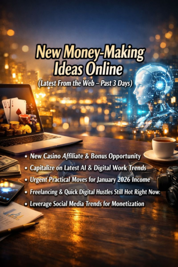 New Money‑Making Ideas Online (Latest From the Web – Past 3 Days)