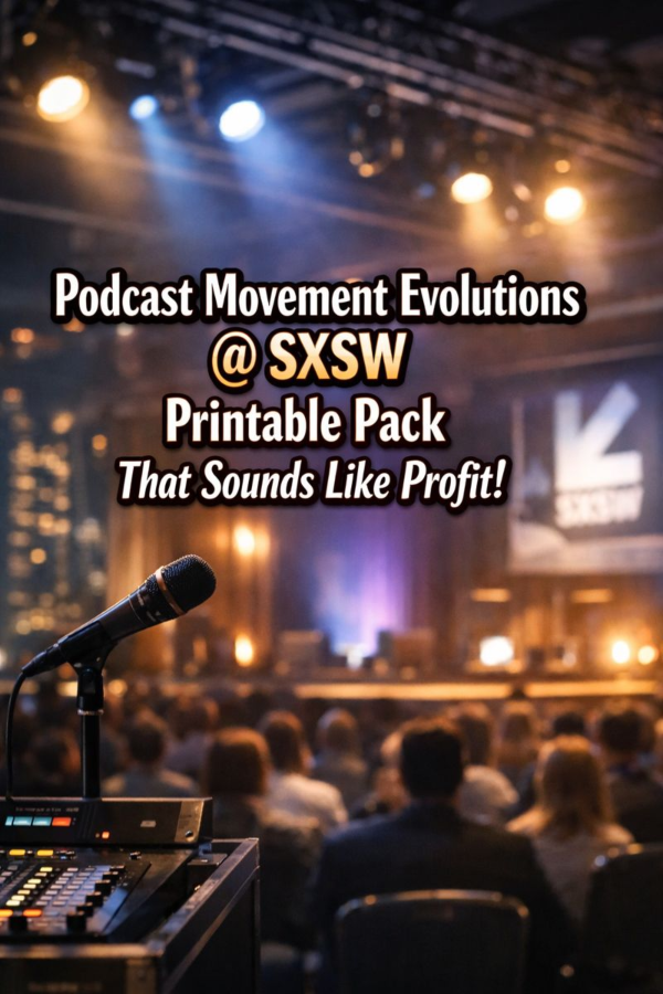 Podcast Movement Evolutions @ SXSW Printable Pack That Sounds Like Profit!