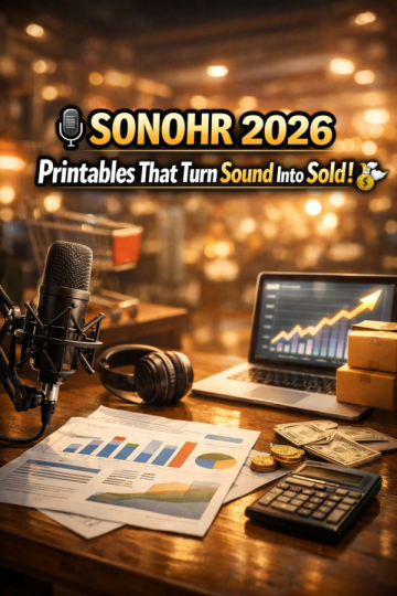 🎙️ SONOHR 2026 Printables That Turn Sound Into Sold! 💸