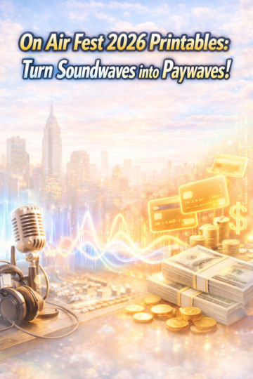 On Air Fest 2026 Printables: Turn Soundwaves into Paywaves!