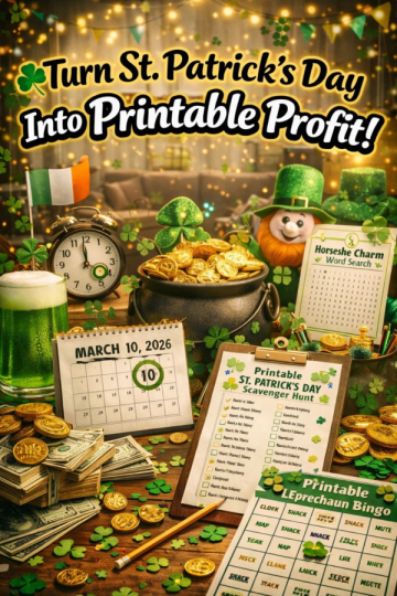 🍀 Turn St. Patrick’s Day Into Printable Profit!