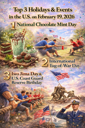 Top 3 Holidays & Events in the U.S. on February 19, 2026